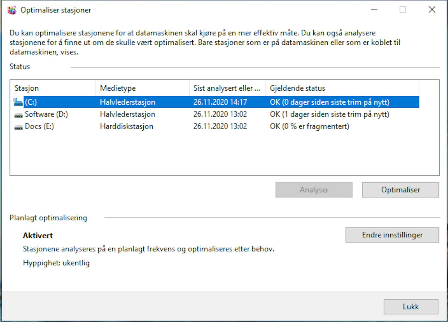 Trinn 2: Sjekk om pc-en har SSD eller harddisk